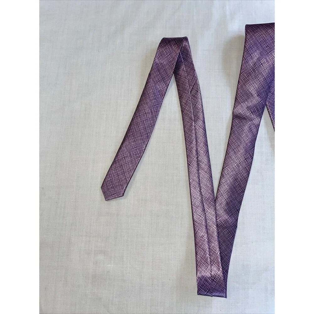 WangZhongWang Dress Tie Men’s Purple 100% Polyester Designer